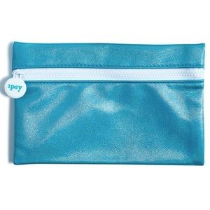 Blue Holographic Ipsy Cosmetic Bag